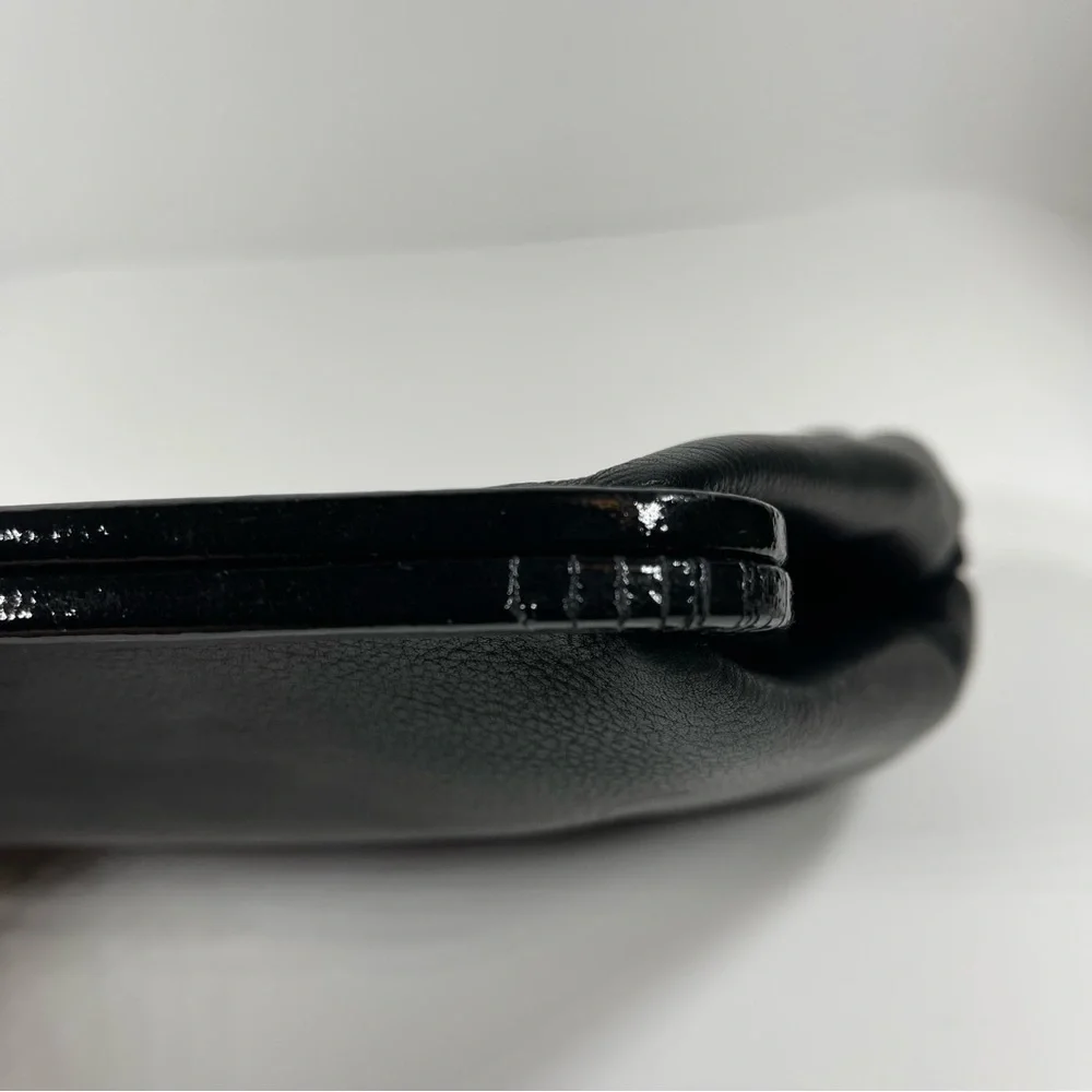 Rosie Pope Maternity Soft Black Leather Diaper Clutch - Picture 6 of 15